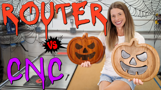 YOU Can BUILD Jack O Lantern Tray Using CNC or Hand Held Router