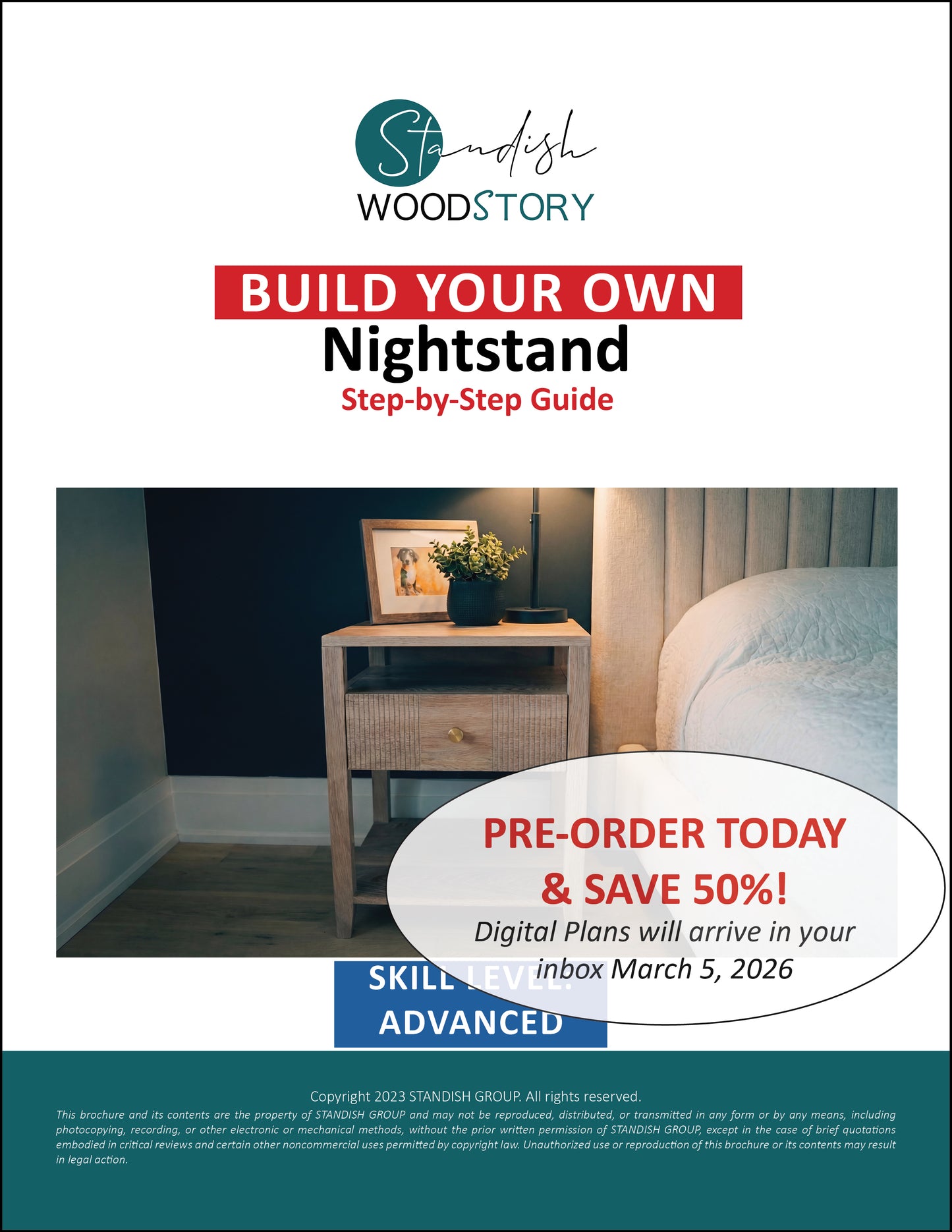 DIY Nightstand with integrated power - Woodworking Plans