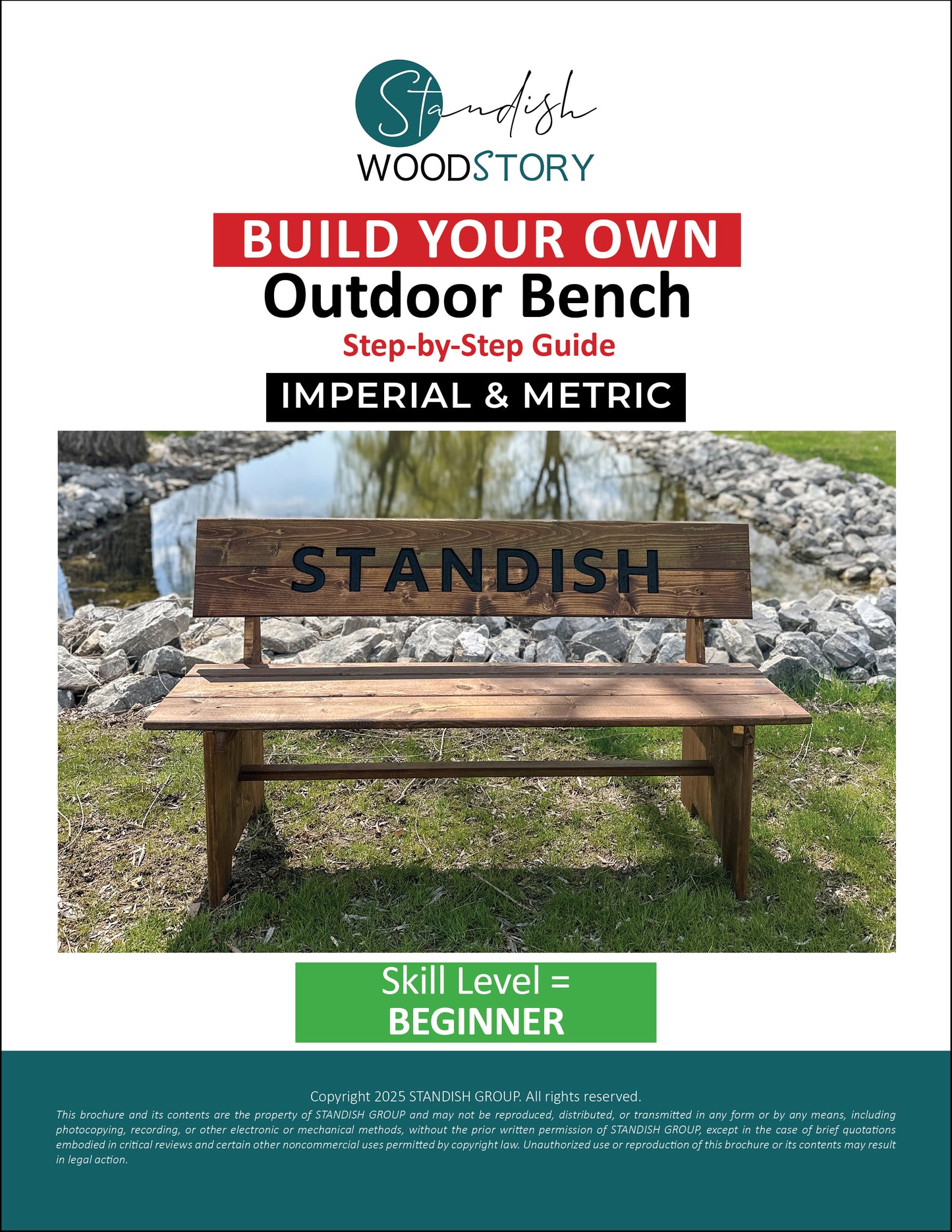 DIY Outdoor Bench  - Woodworking Plans
