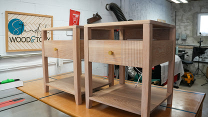 DIY Nightstand with integrated power - Woodworking Plans