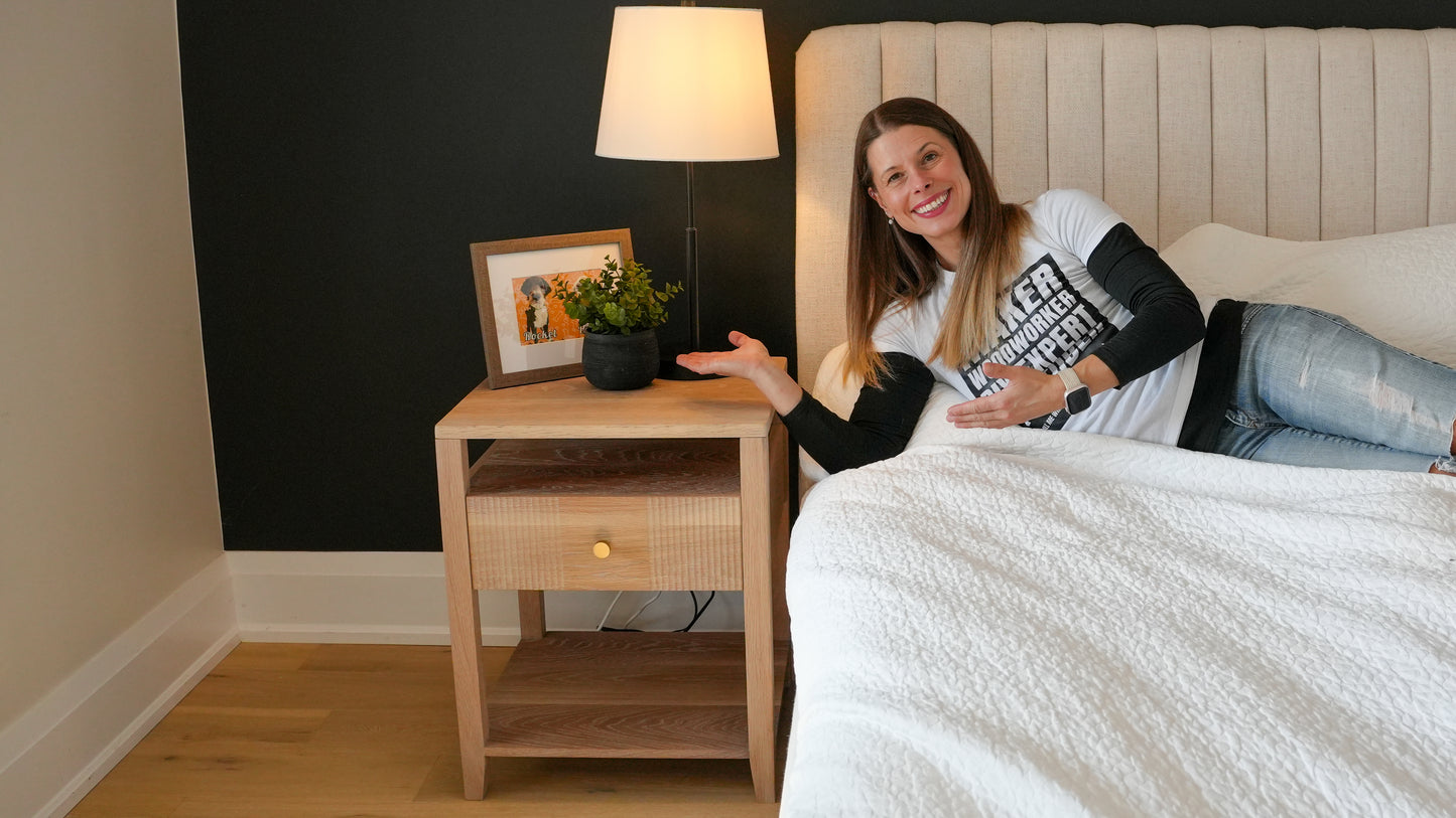 DIY Nightstand with integrated power - Woodworking Plans