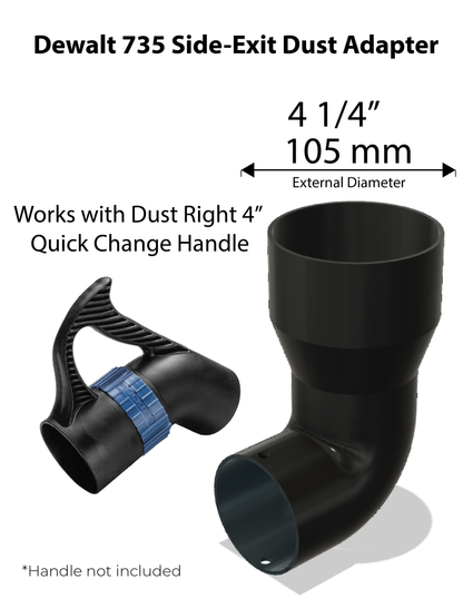 DeWalt DW735 Side-Exit Dust Adapter