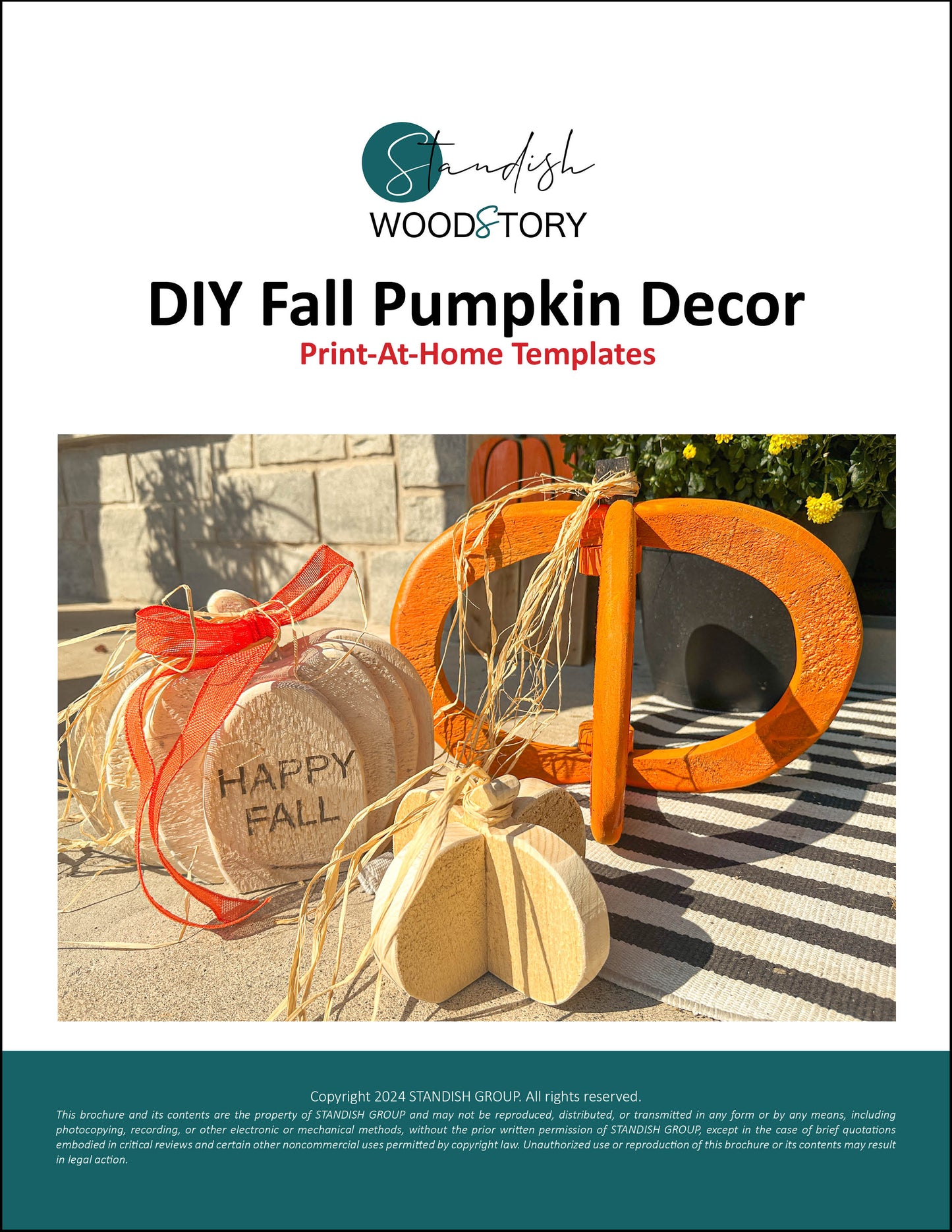 FREE DIY Fall Decor Template Package (Print at home PDF)