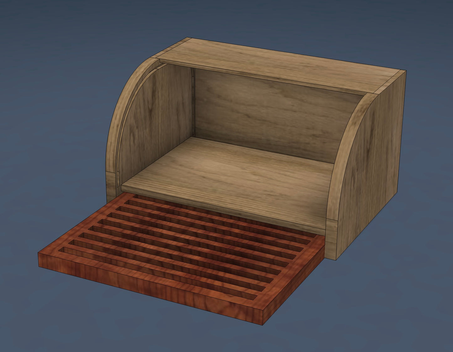 Tambour Breadbox CNC file + SVG + Cut List